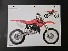 2007 Honda CR85R / Expert Motorcycle Dirt Bike 1-page Brochure Spec Sheet OEM