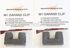 2ea M1 Garand Clips 2rd for National Match NEW 2 Round US Made NM Enbloc