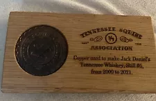 Jack Daniels Tennessee Squire Barrel Stave With Still#5 Coin 2000 to 2021