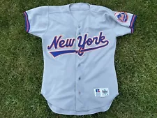 RARE VINTAGE 1993-1994 New York Mets Jersey sz 42 Russell Athletic UNDERLINE