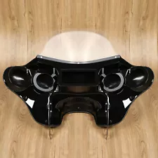 For Harley Davidson Heritage Fatboy Softail Deluxe Batwing Fairing 4 Speaker