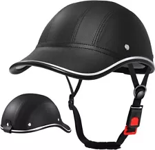 Frofile Bike Helmet w/ visor - Urban Baseball Cap Style Black for Men and Women