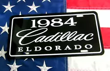 Black 1984 Cadillac ELDORADO license plate tag 84 Eldo Biarritz Caddy