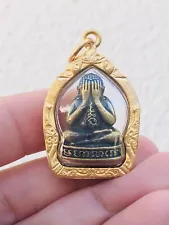 Gorgeous Mini Phra Lp Pidta Thai Amulet Pendant Charm Love Luck Protection