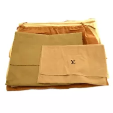 LOUIS VUITTON Dust Bag 10 Set Brown Beige 100% Cotton Authentic 175413