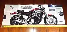 1985 YAMAHA VMAX ORIGINAL AD / POSTER