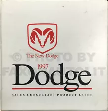 1997 Dodge Sales Guide Dealer Album Viper Ram Pickup Truck Van Neon Dakota Etc. (For: 1997 Dodge Avenger)