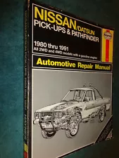 1980-1991 NISSAN DATSUN PICKUP PATH FINDER SHOP MANUAL 90 89 88 87 86 85 84 BOOK