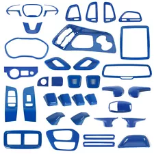 Blue Full Interior Exterior Cover Trim Kit for Dodge Challenger 15+ Accessories