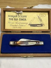 Vintage Schrade Old Timer 25th Anniversary Limited Edition 3 Blade Pocket Knife