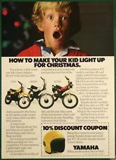 Yamaha Kid’s Motorcycles YZ50 MX100 DT100 Dirt Bikes Vintage Print Ad 1979