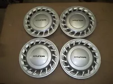 1988 88 1989 89 Hyundai Excel 13" Hubcap Rim Wheel Cover Hub Cap OEM USED 55501