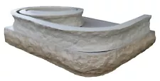 Stone Master Molds Chiseled Edge Concrete Countertop Edge Form Liner 10'x4"x1.75