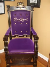 CROWN ROYAL THRONE KING CHAIR MAN CAVE DECOR CROWN DISPLAY NEW IN BOX