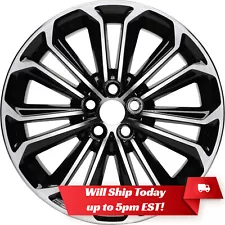 New Set of 4 17" Black Machined Alloy Wheels Rims for 2009-2020 Toyota Corolla