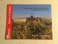 AGCO NEW IDEA FARM EQUIPMENT RAKES & TEDDERS 8 PAGES Sales Brochure