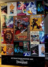 RARE! Disney Parks, Disneyland Attraction Posters, Set of 9