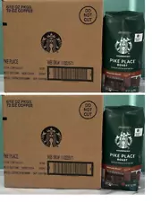 12 pack Starbucks Pike Place Medium Roast Whole Bean Coffee 9 lb total