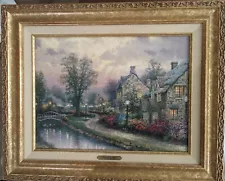 Signed Lamplight Lane By Thomas Kinkade