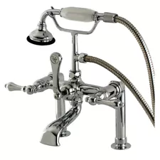 Kingston Brass AE103T Aqua Vintage Deck Mounted Clawfoot Tub - Chrome