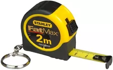 STANLEY 2M Fatmax Tape Measure Metric only with key ring and chain pocket size