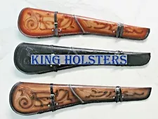 TJAYZ Shoulder Strap Tooled Rifle Scabbard Shotgun Sleeve Leather Western Case