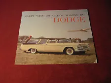 1958 Dodge Station Wagon Sales Brochure Booklet Catalog Old Original