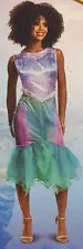 Disney Ariel The Little Mermaid Adult Halloween Costume Size S Small 4/6 Dress