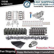 Sloppy Mechanics Stage 2 Cam Lifters Kit For LS1 4.8 5.3 5.7 6.0 6.2 LS +7.400