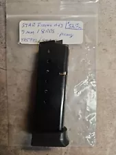 1 x Star Firestar M43 9mm 8 round magazine w/ finger rest - Promag - Clip mag BK