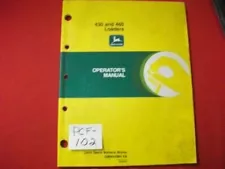 JOHN DEERE OPERATOR'S MANUAL 430 & 460 LOADER SEE LISTING FOR TRACTOR MODELS