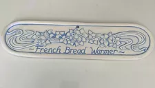 1991" Lyn Ulick Bread Warmer 12” X 3" French Bread Warmer Flowers Made In USA