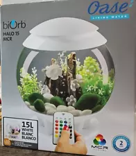 NEW Sphere Fish tank BiOrb Atlantic® Oase HALO 15 Aquarium Remote White