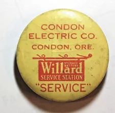 Condon Oregon Wet Stone Condon Electric Co. Willard Service Station 43mm