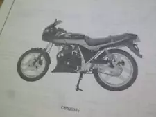 600 Honda Cbx250S Mc12Genuine Parts List 1St Edition 1985