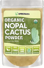 ORGANIC NOPAL CACTUS POWDER Prickly Pear Fiber Calcium Vitamin C for Digestion