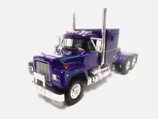 DCP FIRST GEAR 1/64 SCALE R MODEL MACK FLAT TOP SLEEPER, PURPLE