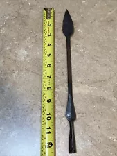 Iron Spearhead Turn Of The Century Throwing Spear Hunting Artifact