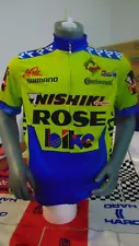 90s BIKE JERSEY RETRO VINTAGE NISHIKI BIKE SHIRT SIZE S COOL MTB BIKE JERSEY