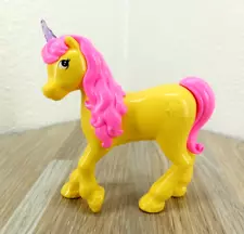 New ListingUnbranded Unicorn Toy Mini Yellow Horse Pink Mane & Purple Horn