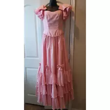 New ListingMike Benet Vintage Pink Ball Gown 1980s prom evening Dress size 10