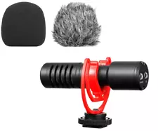 MKJ Super-Cardioid Condenser Shotgun Microphone by-MM1+ Mini Stereo Mic