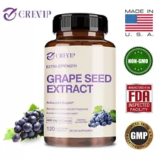 120pcs Grape Seed Extract 400mg-95%Polyphenols Antioxidant,Cardiovascular Health