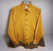 IL CANTO ITALIAN DESIGNER Vintage Mens Gold Walking Leisure Pant Suit Size 38