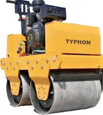 Brand New TYPHON 10hp EPA B&S FURY Walk behind Vibratory Roller Compactor Road