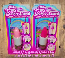 Barbie Mini Barbieland 2 Barbie Lipstick Containers & Mystery 1.5" Dolls READ!!!