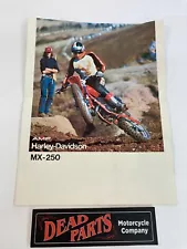 Harley MX-250 AMF dirt bike sales sheet pamphlet