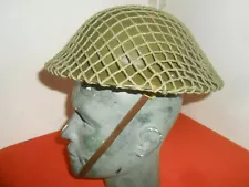 G.BRITAIN ARMY* : 1942 WWII BRITISH STEEL HELMET WW2 1942 used .