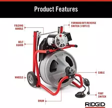 Ridgid K-400 Sewer Snake Machine- -Ships Free!!