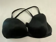 Vintage Wonderbra Black 38D Underwire Removable Cross Straps